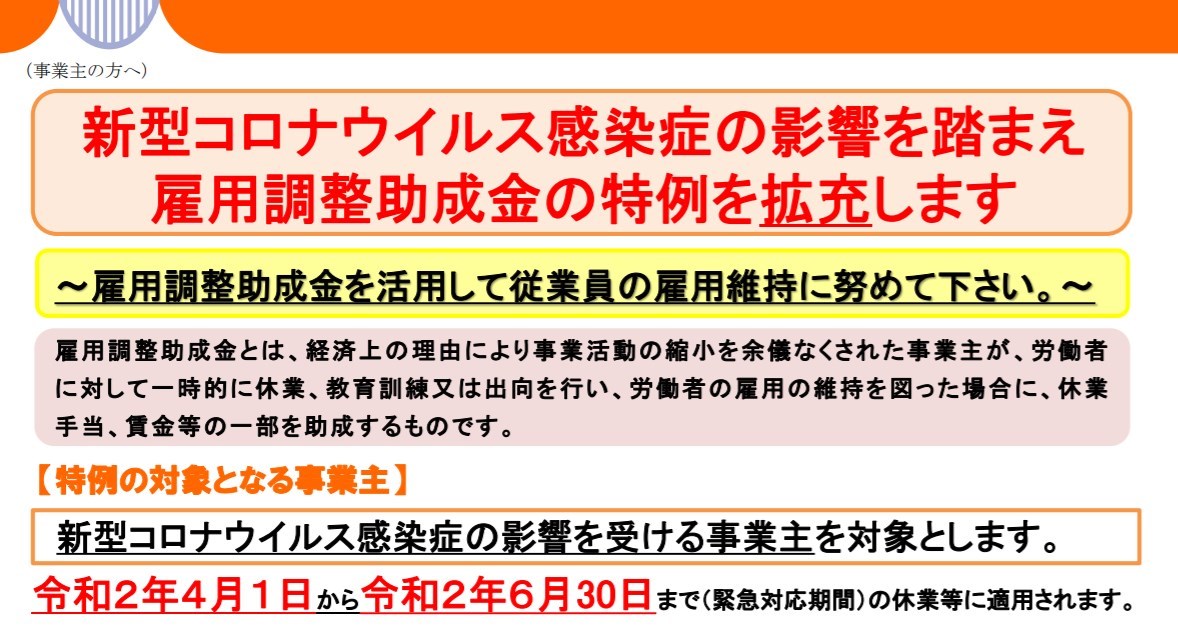 【コロナ特例】雇用調整助成金の何が変わった？